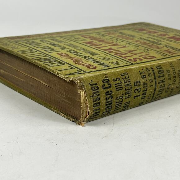 1919 Stockton City San Joaquin County CA City Directory POOR Ancestry Genealogy - Picture 10 of 10